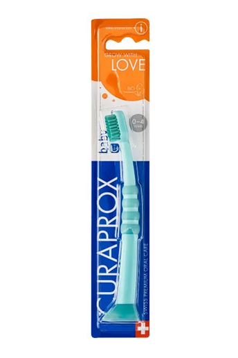 Дитяча зубна щітка Curaprox baby (0-4 роки), Бірюзова - фото 2