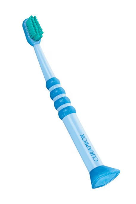 Дитяча зубна щітка Curaprox baby (0-4 роки), Синьо-бірюзова - фото 1