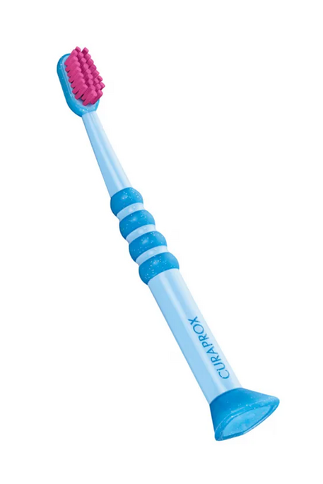 Дитяча зубна щітка Curaprox baby (0-4 роки), Синьо-рожева - фото 1
