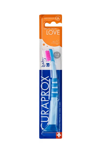 Дитяча зубна щітка Curaprox baby (0-4 роки), Синьо-рожева - фото 2