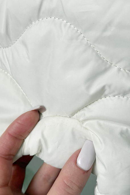 Уцінка. Стьобаний комбінезон Stitch, Ванільний - фото 4