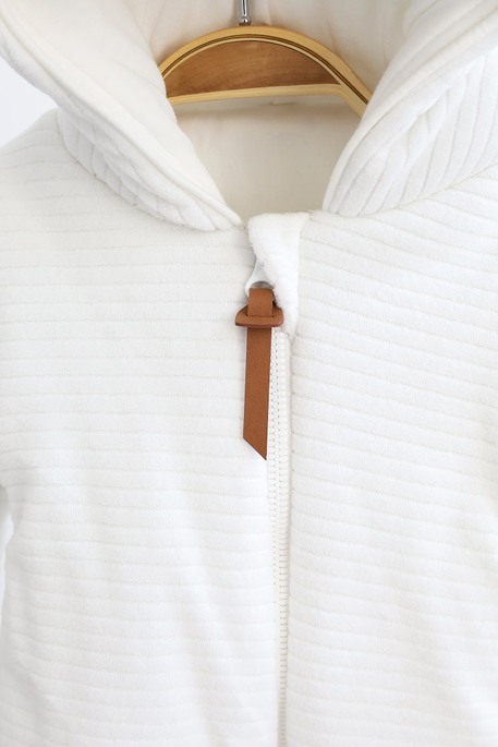 Велюровый комбинезон Tim, Молочный - фото 4