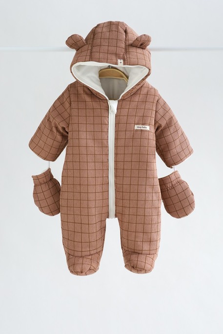 Демисезонный комбинезон Wally, Коричневый - фото 3