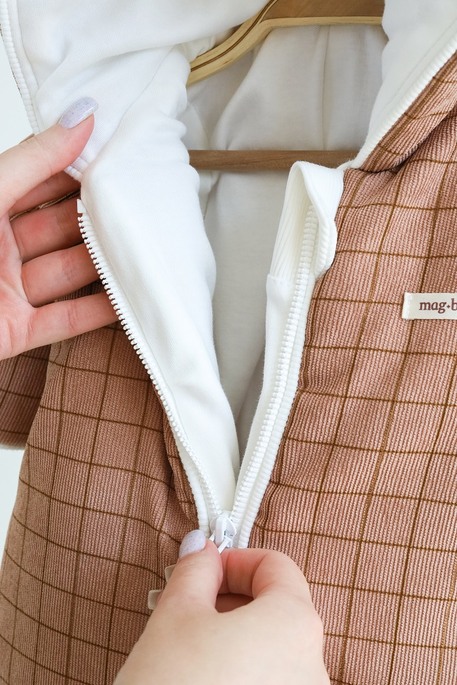 Демисезонный комбинезон Wally, Коричневый - фото 5