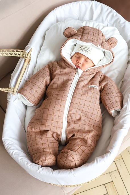 Демисезонный комбинезон Wally, Коричневый