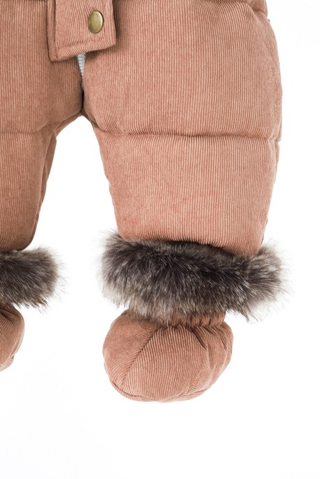 Вельветовый комбинезон Line, Какао - фото 6