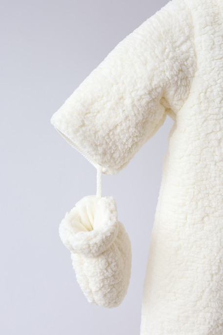 Меховой комбинезон Teddy, Молочный - фото 5