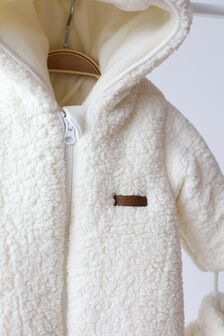 Меховой комбинезон Teddy молочный 62 (0-3 мес) - фото 5