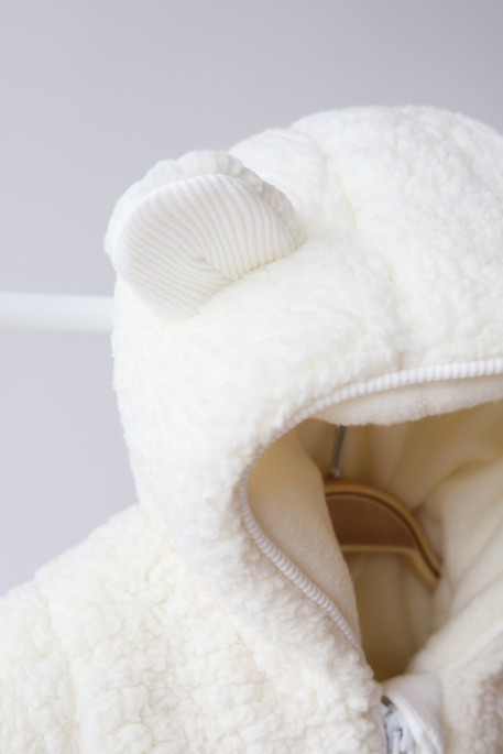 Меховой комбинезон Teddy, Молочный - фото 3