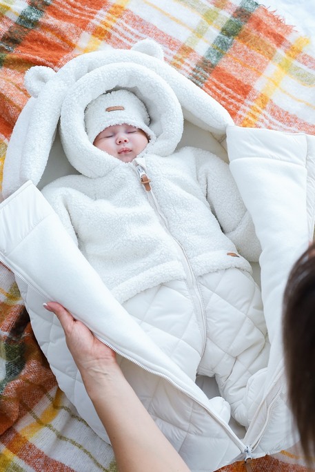 Зимний конверт-кокон Baloo, Молочный - фото 3