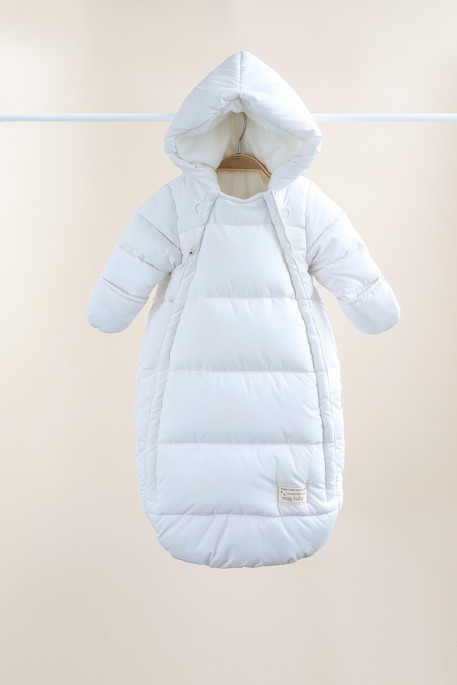 Пуховий комбінезон-конверт Zuma, Молочный