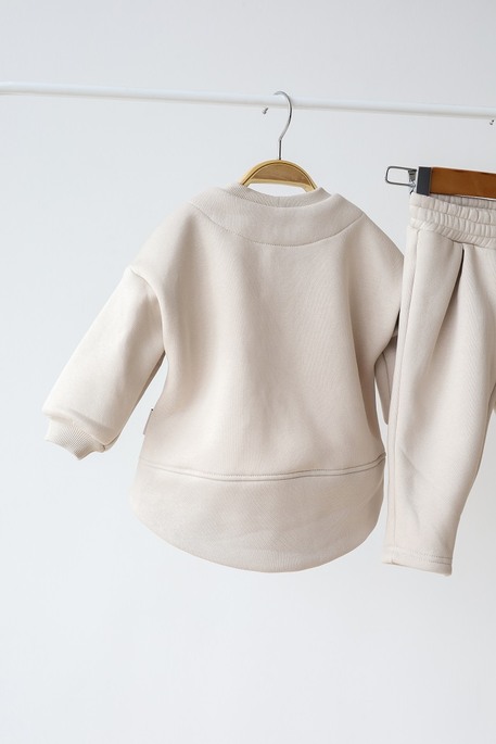 Костюм с начесом Monkeys, Слоновая кость - фото 9