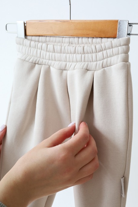 Костюм с начесом Monkeys, Слоновая кость - фото 8