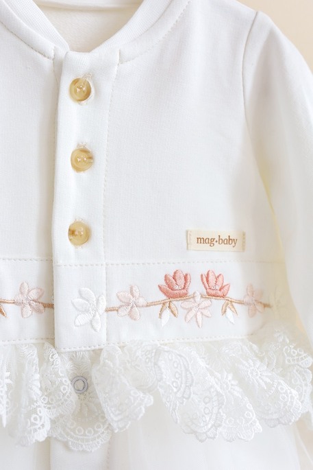 Человечек с шапочкой Amelia, Молочный - фото 3