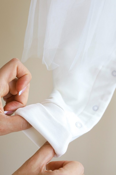 Человечек с шапочкой Amelia, Молочный - фото 10