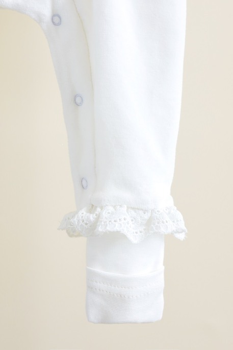 Чоловічок велюровий з шапочкою Charlotte, Молочний - фото 4