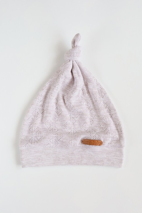 Набір шапочка з пінетками Gretel, Бежевий меланж - фото 1