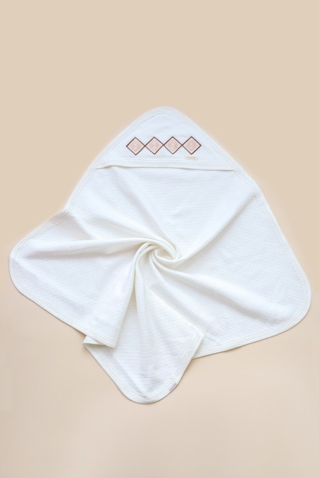 Плед на выписку и крещение Lucas, Молочно-коричневый