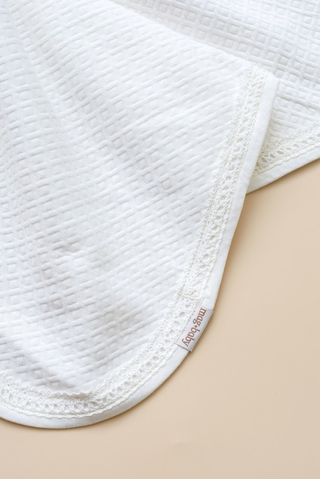 Плед на выписку и крещение Lucas, Молочно-коричневый - фото 3