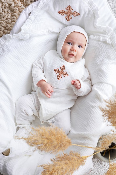 Муслиновая крыжма Letty, Молочная - фото 1