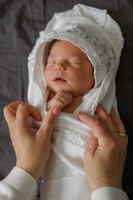 Плед на выписку и крещение Wild flowers, Молочный - фото 2