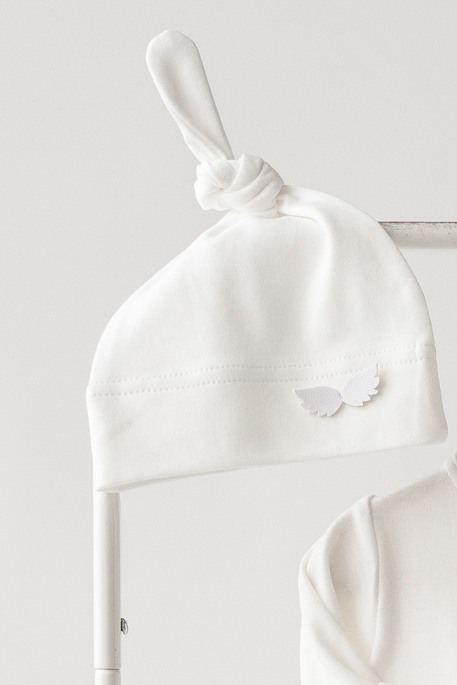 Человечек с шапочкой Wings, Молочный - фото 4