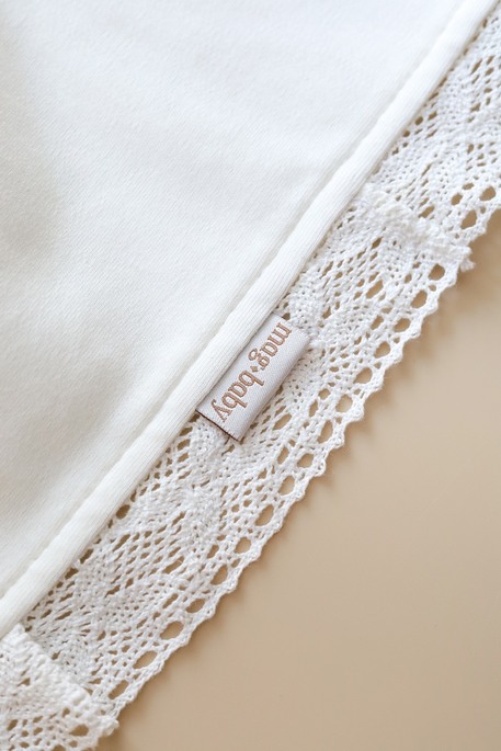 Плед на выписку и крещение Wings, Молочный - фото 6