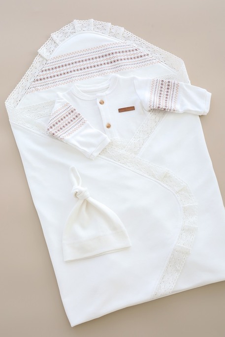 Комплект з чоловічком Field, Молочний - фото 6