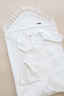 Комплект з чоловічком Lace, Молочний - фото 5