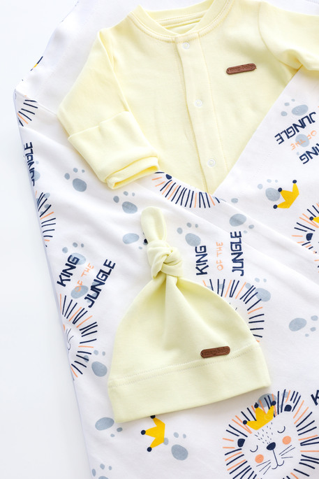 Комплект с человечком Liam, Львенок лимонный - фото 1