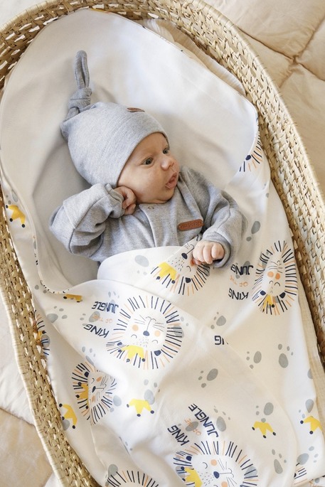 Комплект с человечком Liam, Львенок серый - фото 1