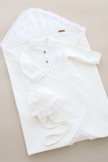 Комплект з чоловічком Ursula, Молочний - фото 5