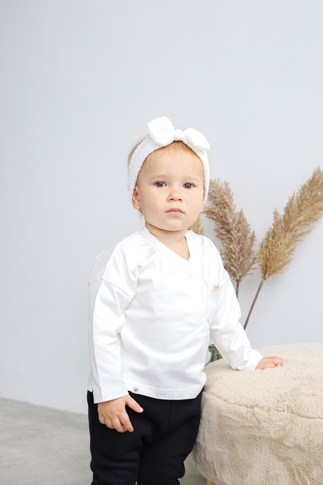 Лонгслів Pocket, Молочний - фото 4