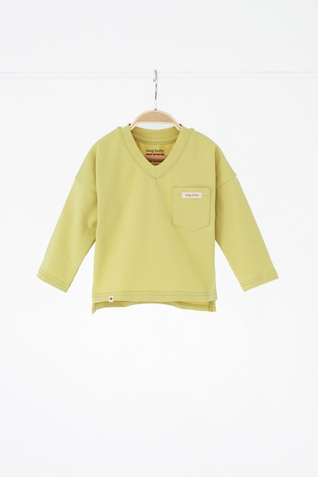 Лонгслив Pocket, Фисташковый