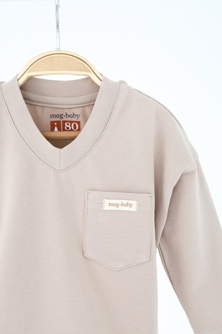 Лонгслив Pocket, Темный таш - фото 1