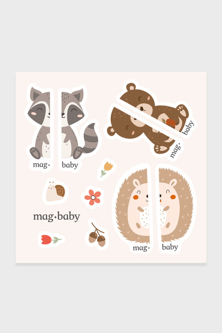 Обучающие наклейки для обуви Magic forest - фото 1