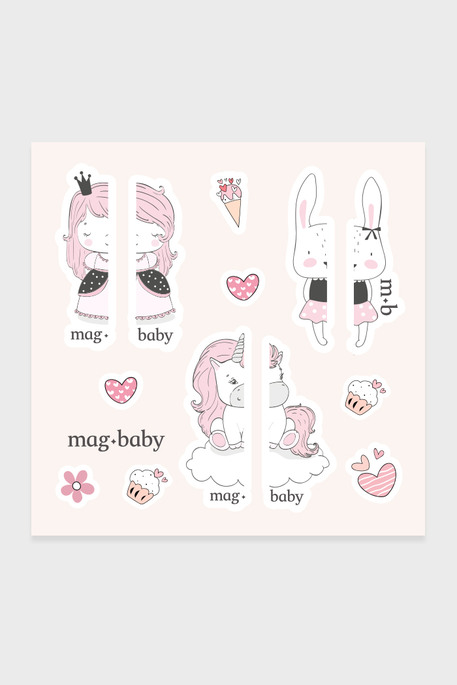 Обучающие наклейки для обуви Princess - фото 1