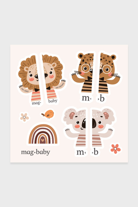 Обучающие наклейки для обуви Safari - фото 1