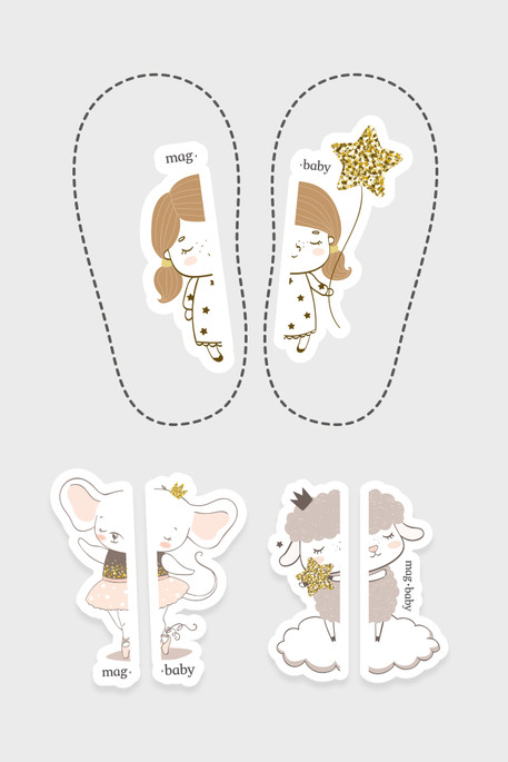 Обучающие наклейки для обуви Sweet dreams