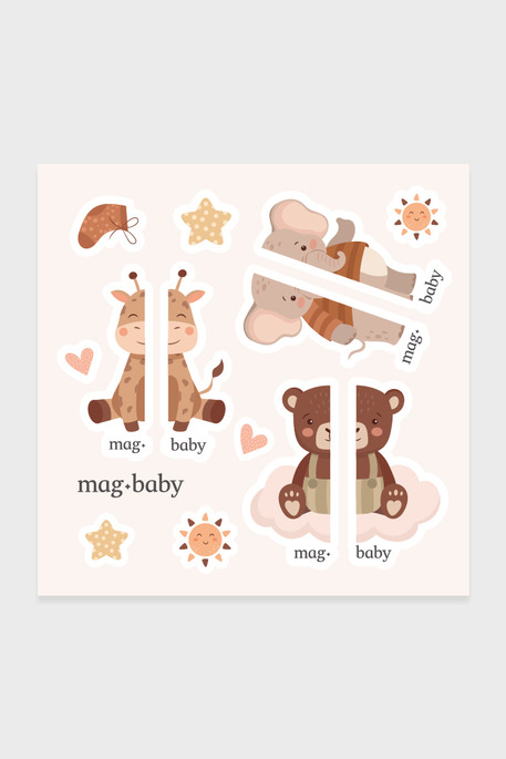 Обучающие наклейки для обуви Zoo - фото 1