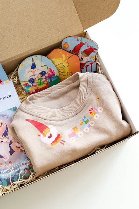 Новорічний бокс для дітей, темний таш - фото 1