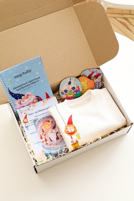 Новорічний бокс для дітей, молочний