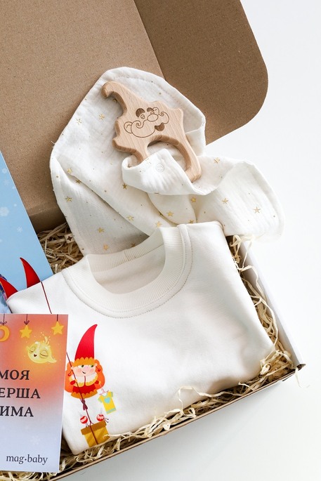 Новорічний бокс для малюків, молочний - фото 1