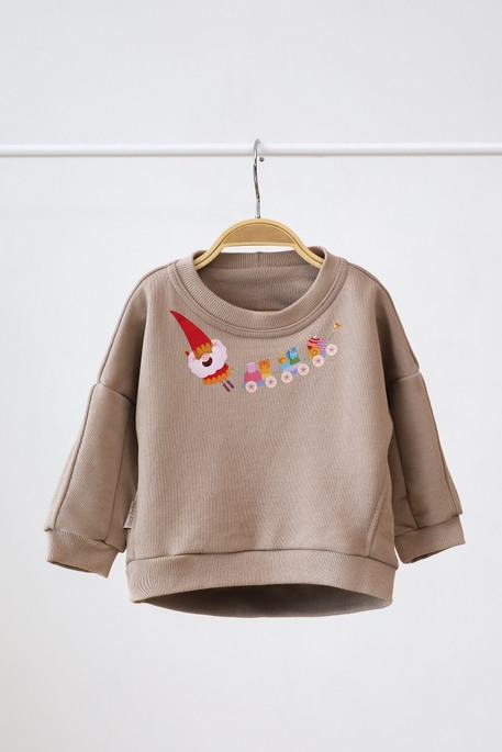 Новогодний свитшот Gnome, темный таш