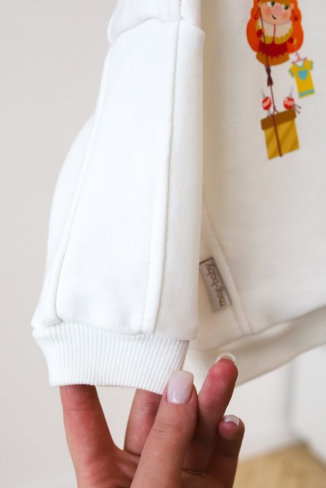 Новогодний свитшот Gnome, молочный - фото 5