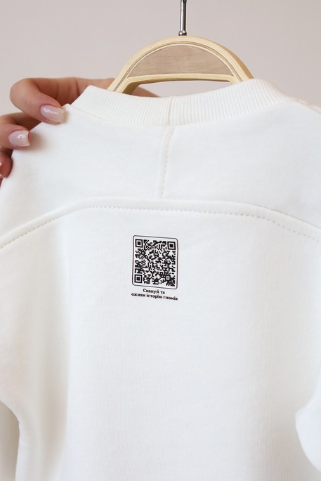 Новогодний свитшот Gnome, молочный - фото 6