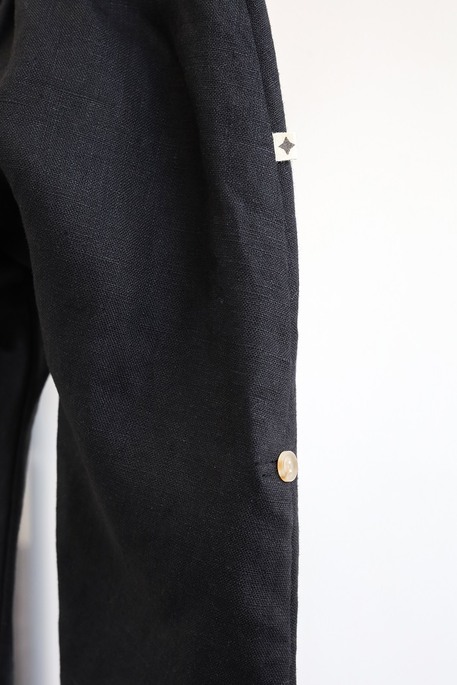 Льняные штаны-шорты Ivon, Черные - фото 4