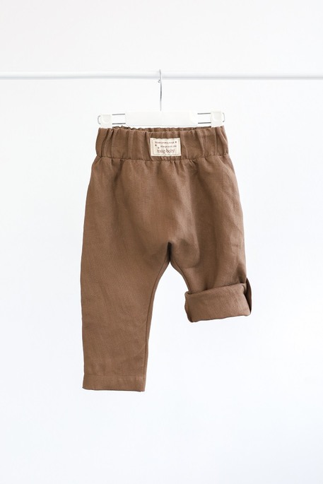 Льняные штаны-шорты Ivon, Коричневые - фото 4