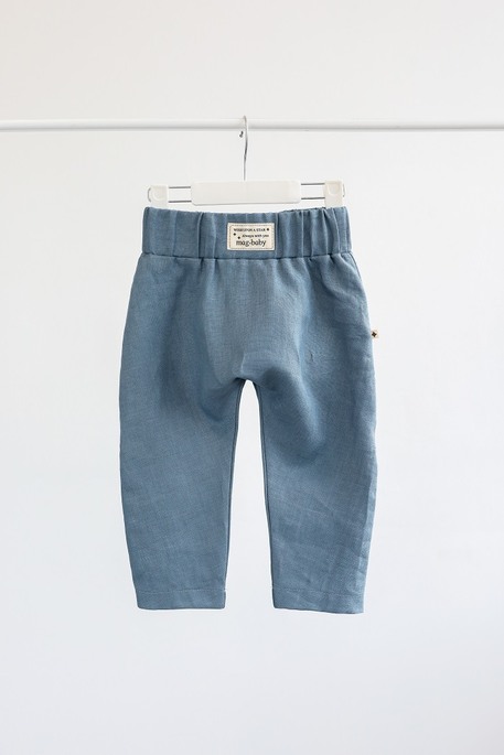 Льняные штаны-шорты Ivon, Синие