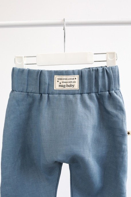 Льняные штаны-шорты Ivon, Синие - фото 7